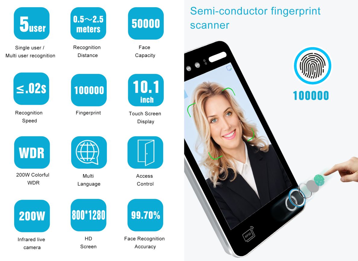 Máy chấm công khuôn mặt AIV10F